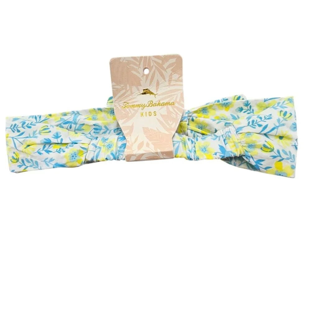 Tommy Bahama Girls 3M Yellow Blue Floral Headband NWT‎